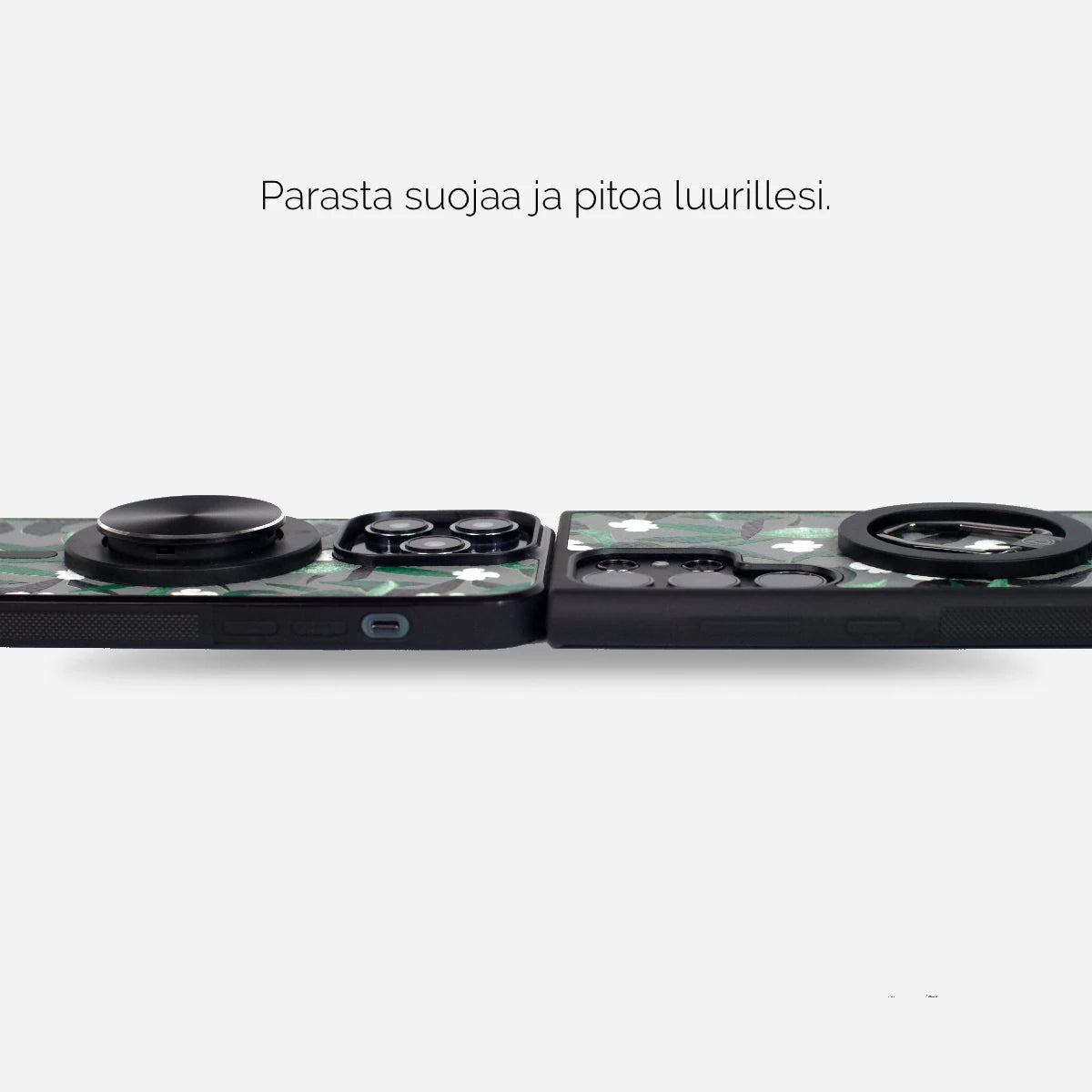 Lastu x Ratia kokonaiskuoret kamera, jossa RATIA design kuvio.