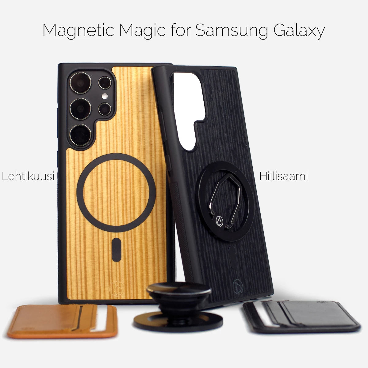 Samsung Galaxy magneetti MagSafe puhelimen kuoret lompakko popsockets holder pidike
