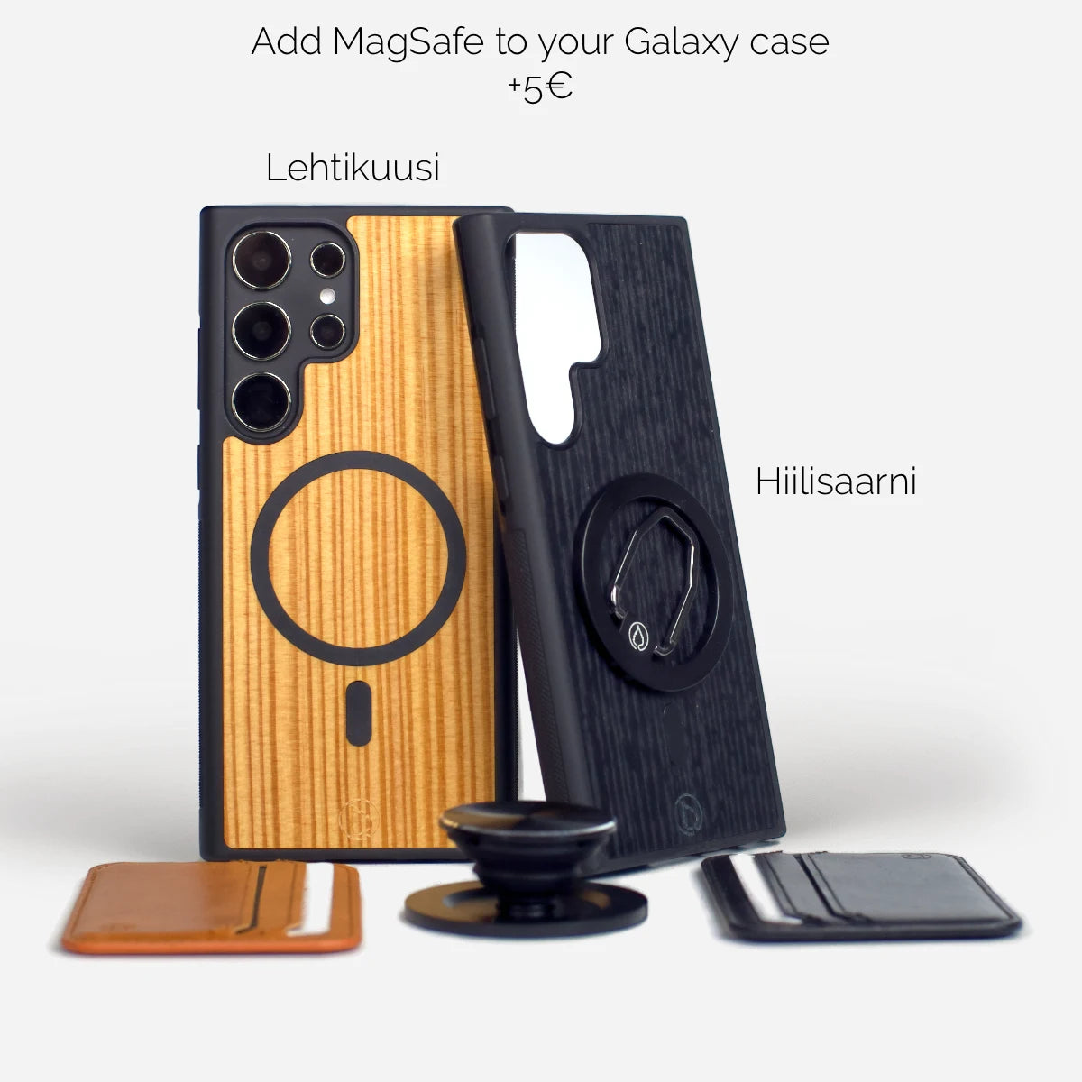 Puiset MagSafe magneetti Samsung Galaxy puhelimen kuoret kotelot suojakuoret useille malleille.