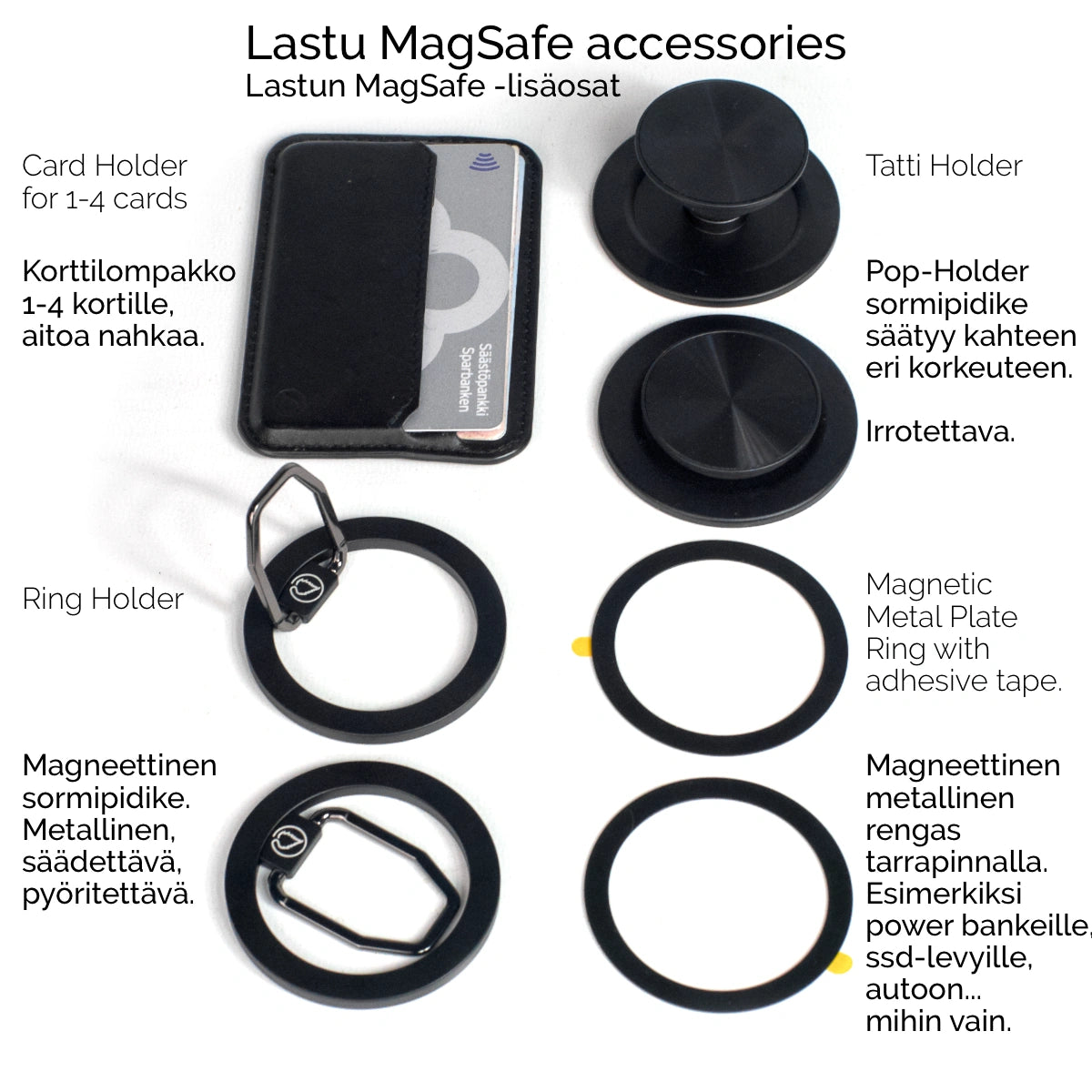 M05 puhelimen suojakuoret MagSafe toiminnolla useille merkeille
